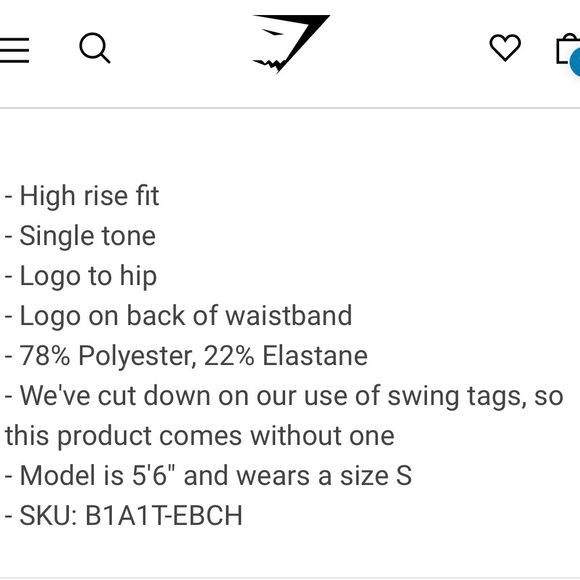 GYMSHARK Training Leggings - Picture 7 of 7